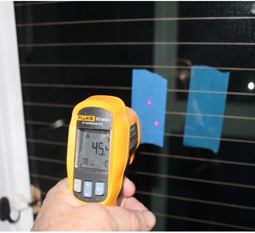 Heat loss testing for thermal shades