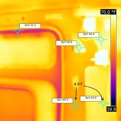 thermal bridging test for camper van conversions